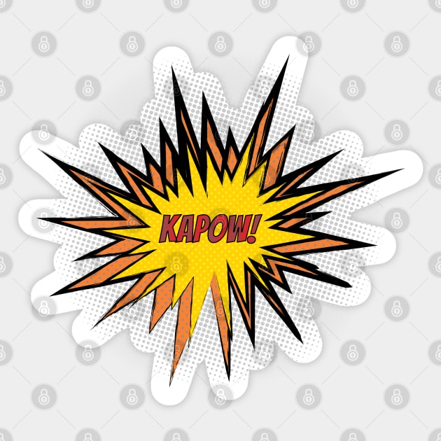 Kapow!! *Clear BG* Sticker by LozMac